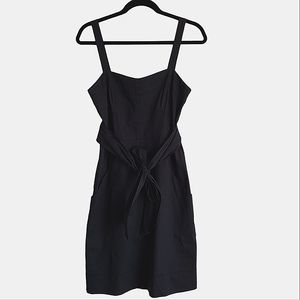 Theory Black Belted Dress in Size Medium